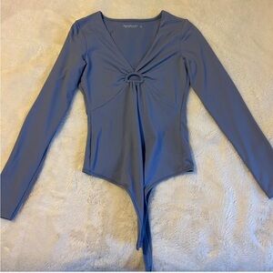 NWOT Purple Abercrombie & Fitch Long Sleeve Body Suit Small